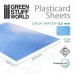 PLASTIC CARD SHEET - CALM WATER 0.5mm TRANSPARENT - GREEN STUFF 1394 ( EAN 8436554363940 )